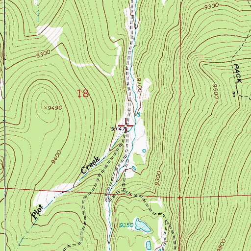 Topographic Map of Plot Creek, UT