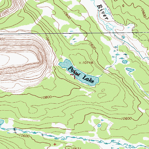 Topographic Map of Point Lake, UT