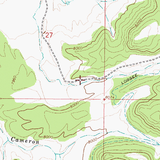Topographic Map of Pole Canyon, UT