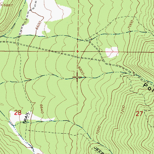 Topographic Map of Pole Canyon, UT