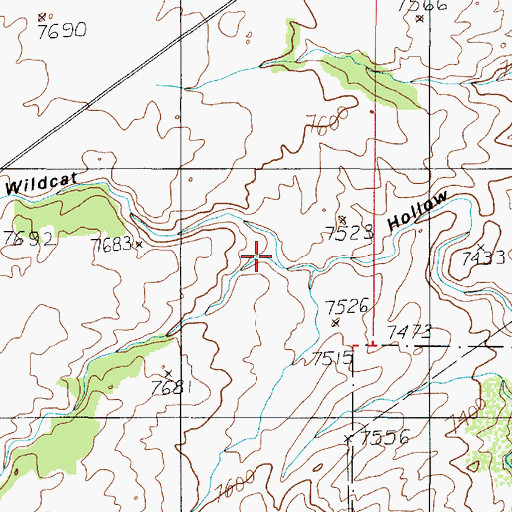 Topographic Map of Pole Canyon, UT