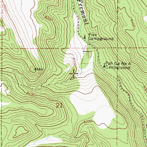 Topographic Map of Pole Canyon, UT