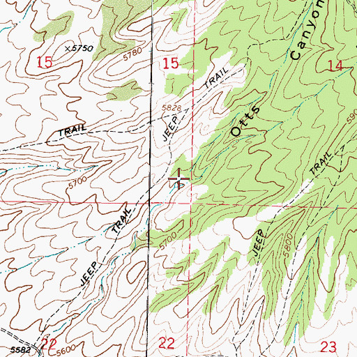 Topographic Map of Pole Canyon, UT