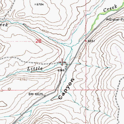 Topographic Map of Pole Canyon, UT