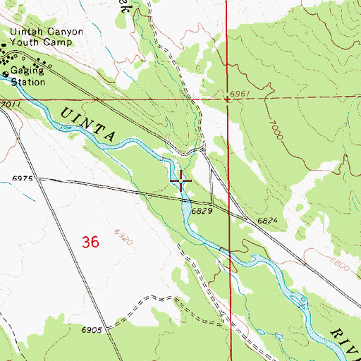 Topographic Map of Pole Creek, UT