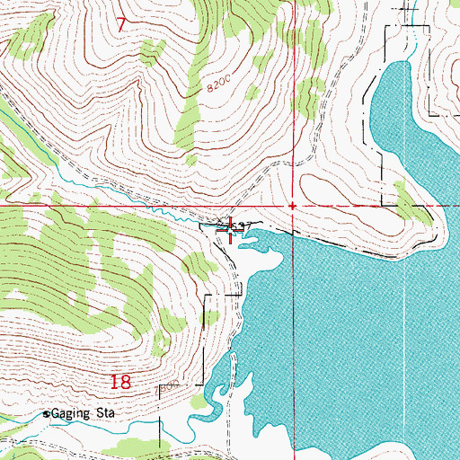 Topographic Map of Pondtown Creek, UT