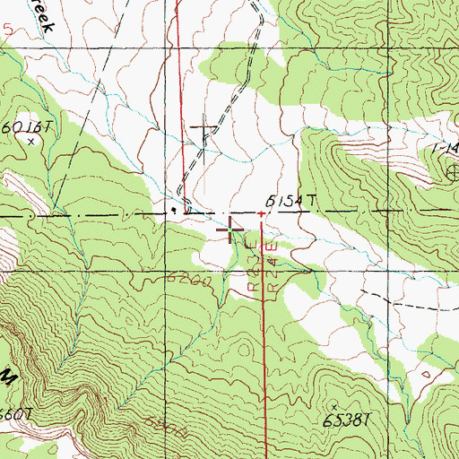 Topographic Map of Porcupine Draw, UT