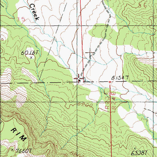 Topographic Map of Porcupine Ranch, UT