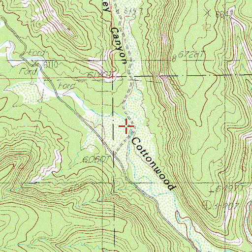 Topographic Map of Posey Canyon, UT