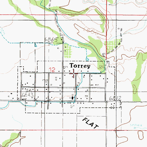 Topographic Map of Poverty Flat, UT