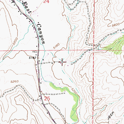 Topographic Map of Priest Hollow, UT