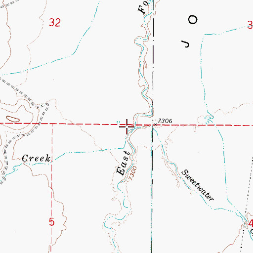 Topographic Map of Prospect Creek, UT