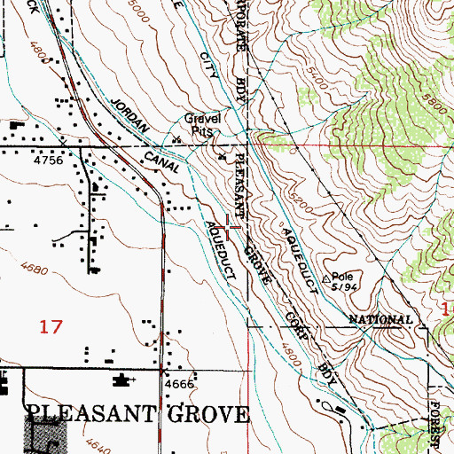 Topographic Map of Murdock Canal, UT