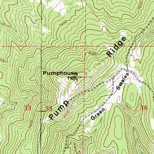 Topographic Map of Pumphouse Hill, UT
