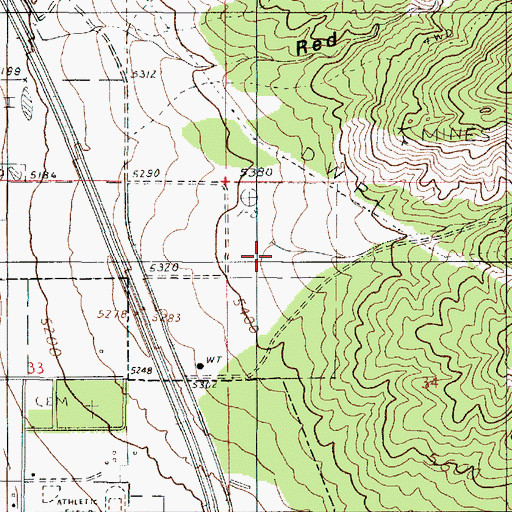 Topographic Map of Quaking Asp Canyon, UT