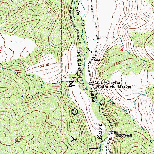 Topographic Map of Quaking Asp Creek, UT