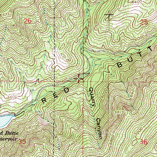 Topographic Map of Quarry Canyon, UT