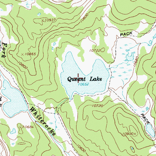 Topographic Map of Queant Lake, UT