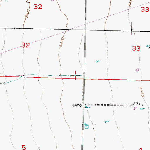 Topographic Map of Quichapa Creek, UT