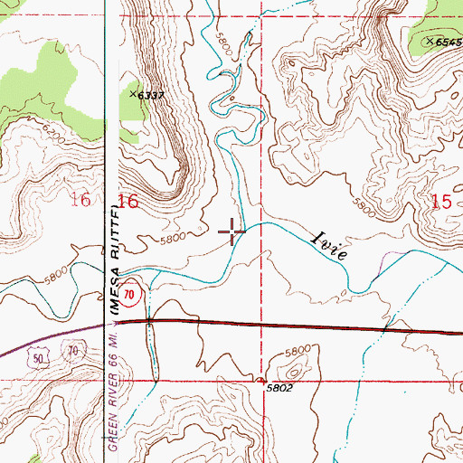 Topographic Map of Quitchupah Creek, UT