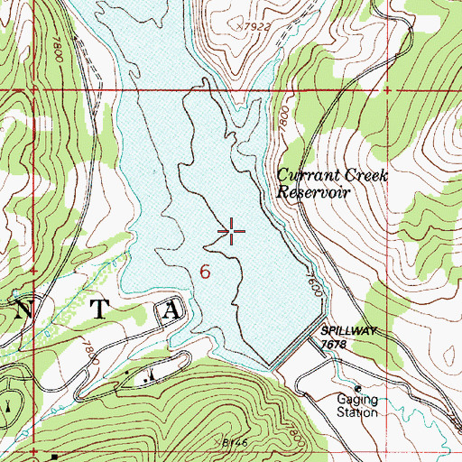 Topographic Map of Racetrack Creek, UT