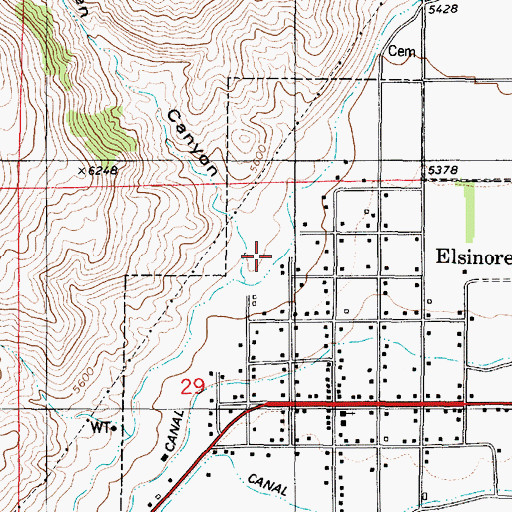 Topographic Map of Raphaelsen Canyon, UT
