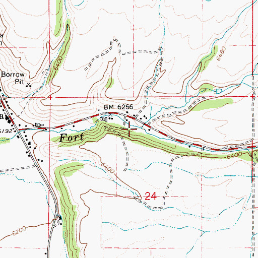 Topographic Map of Rasmussen Creek, UT