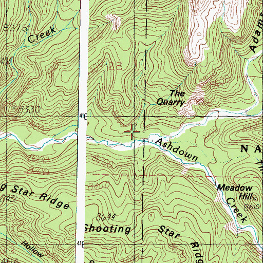Topographic Map of Rattle Creek, UT