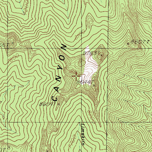 Topographic Map of Pauls Meadow, UT