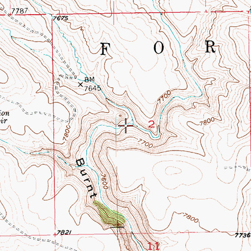 Topographic Map of Reader Creek, UT
