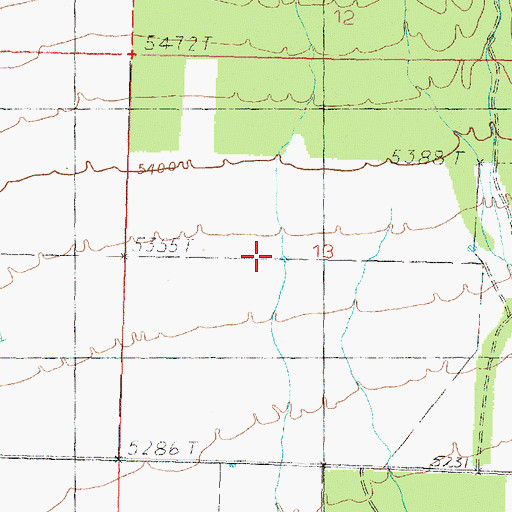 Topographic Map of Red Butte Canyon, UT