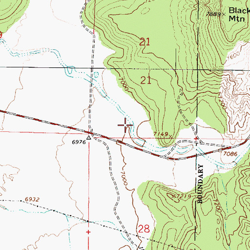 Topographic Map of Red Canyon, UT