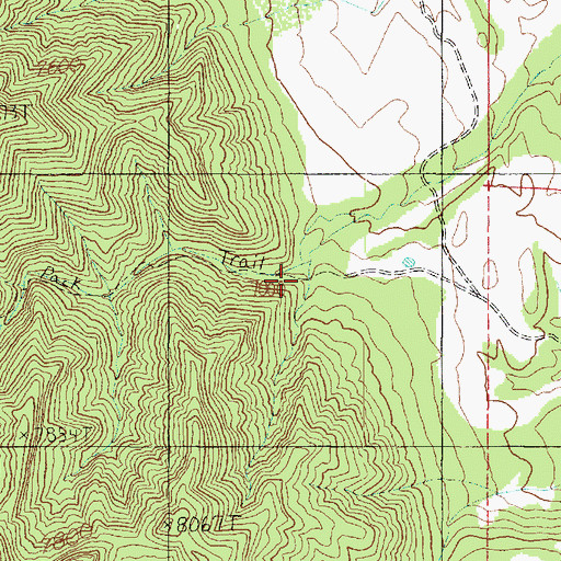 Topographic Map of Red Canyon, UT