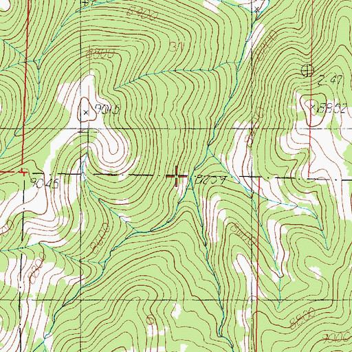 Topographic Map of Red Creek, UT