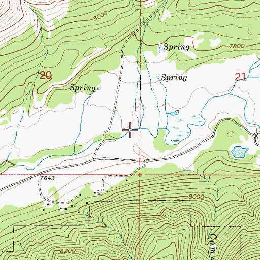 Topographic Map of Red Creek, UT