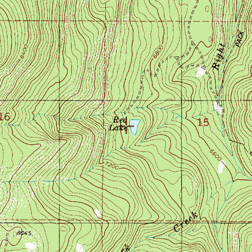 Topographic Map of Red Lake, UT