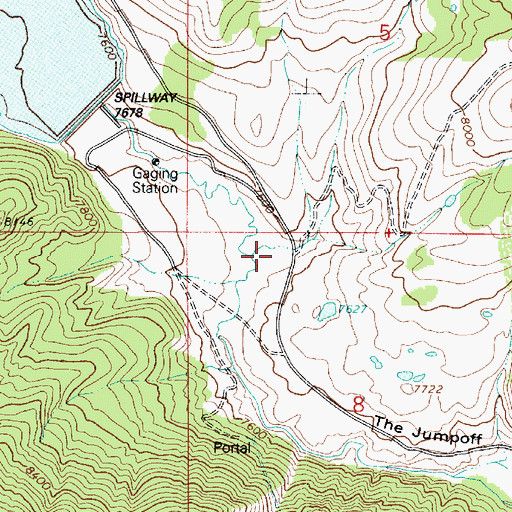 Topographic Map of Red Ledge Hollow, UT