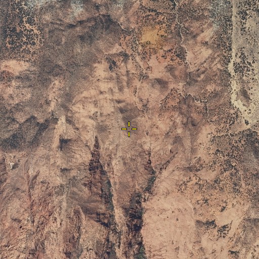 Aerial/Satellite Image of Red Mountains, UT