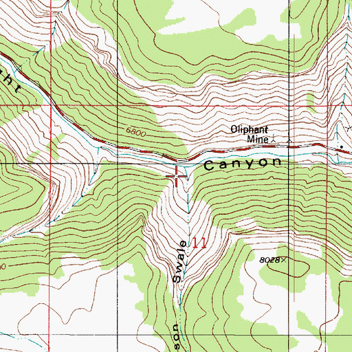Topographic Map of Reid and Nielson Swale, UT