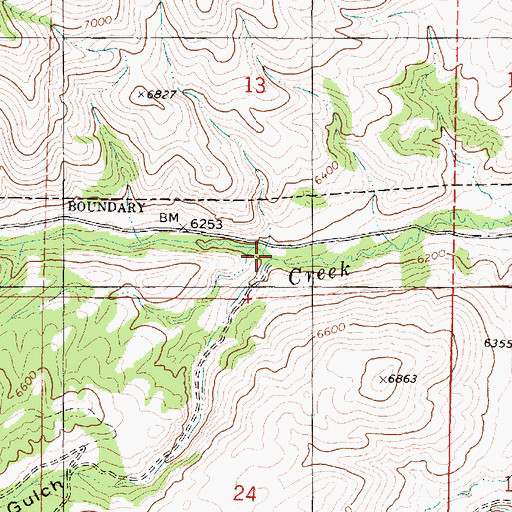 Topographic Map of Revenue Gulch, UT