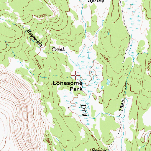 Topographic Map of Reynolds Creek, UT
