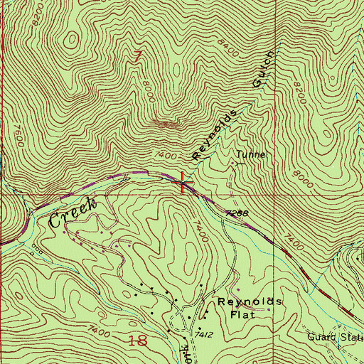Topographic Map of Reynolds Gulch, UT