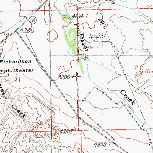 Topographic Map of Richardson, UT