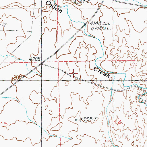 Topographic Map of Richardson Amphitheater, UT