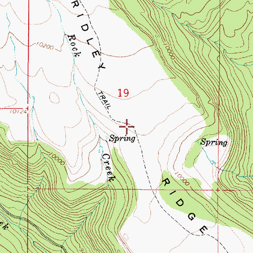 Topographic Map of Ridley Ridge, UT
