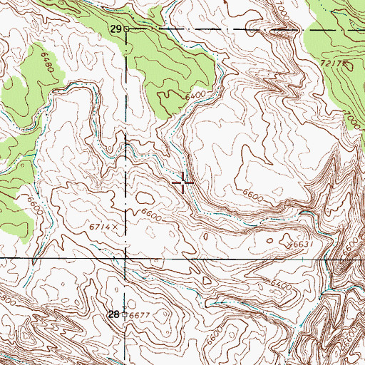 Topographic Map of Right Fork Death Hollow, UT