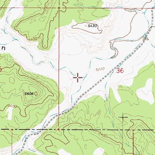 Topographic Map of Right Hand Collet Canyon, UT