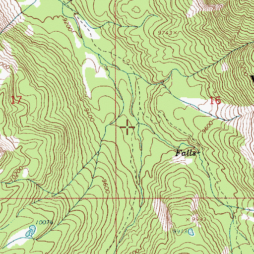 Topographic Map of Right Hand Fork East Fork Bear River, UT