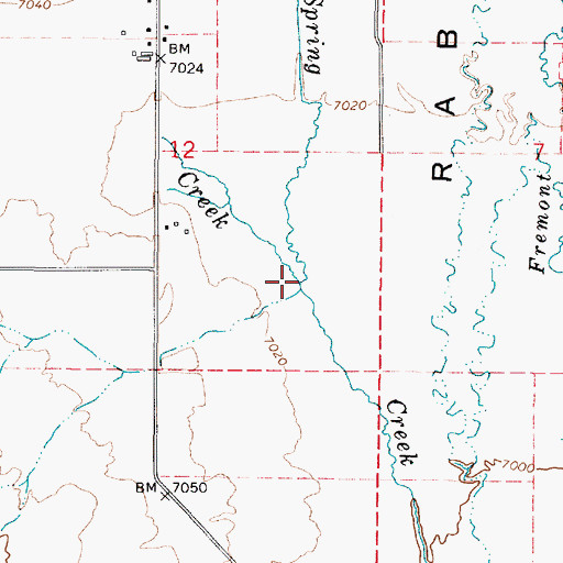 Topographic Map of Road Creek, UT