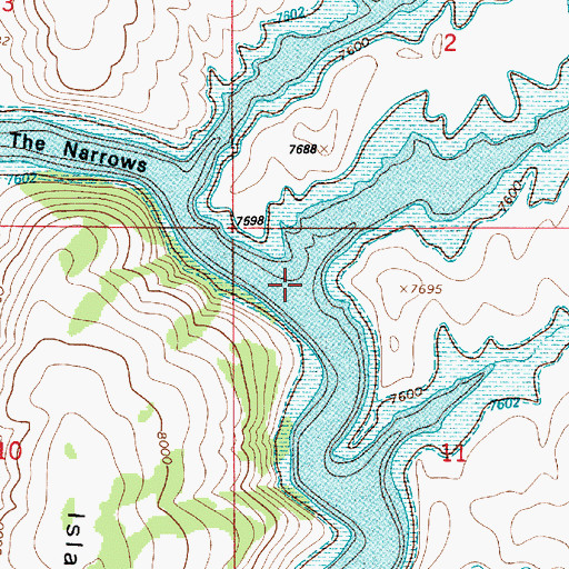 Topographic Map of Road Hollow, UT